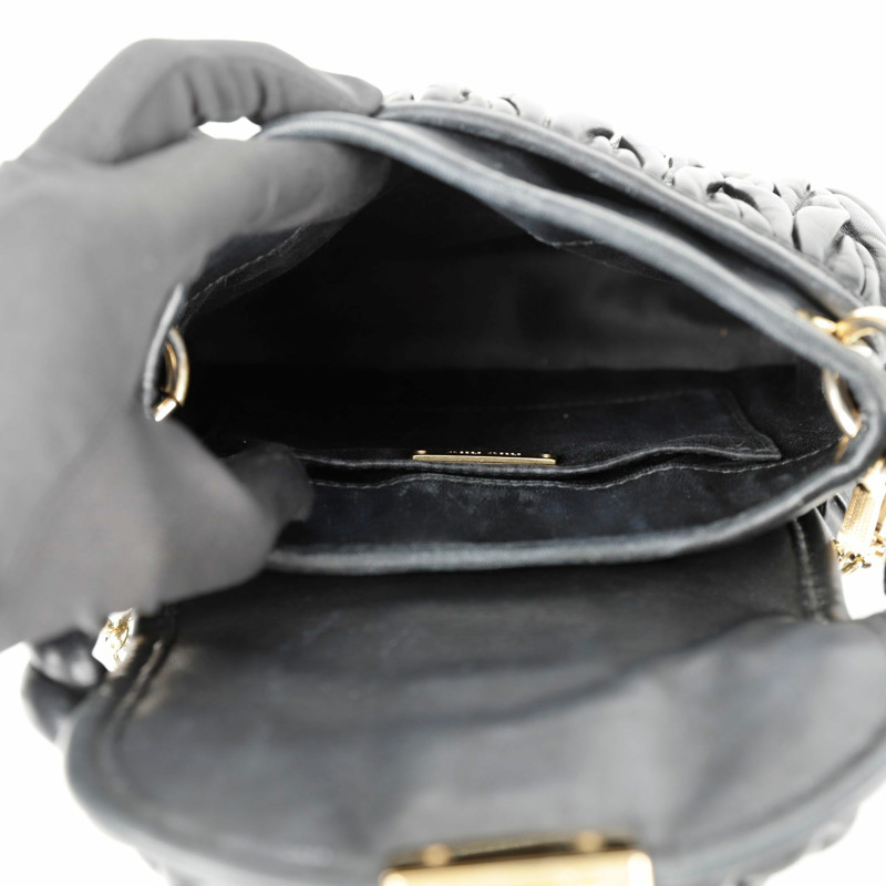 MIU MIU 馬特拉塞凸紋銅單肩斜背包 5BH188-15