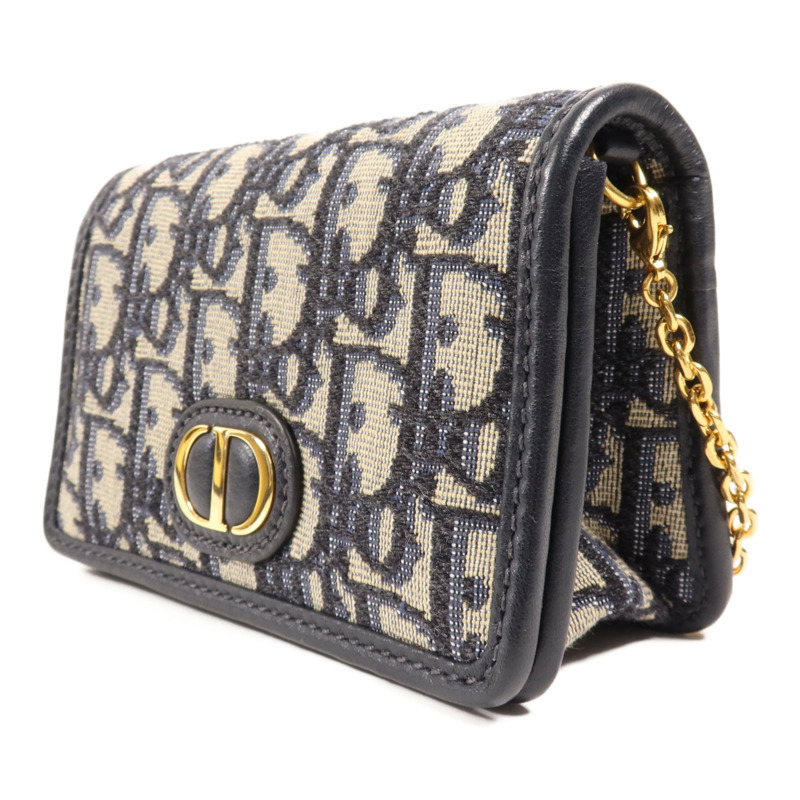 Dior 帆布30 Montaigne Bag金扣鏈帶肩背袋-2
