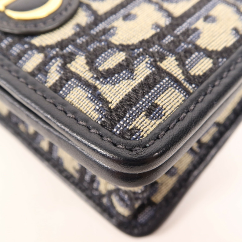 Dior 帆布30 Montaigne Bag金扣鏈帶肩背袋-5