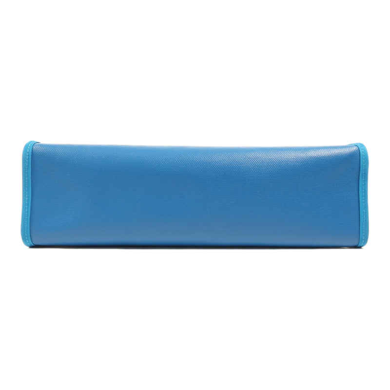 HERMES 塗層帆布Herbag PM銀扣手挽肩背兩用袋Bleu Izmir-3