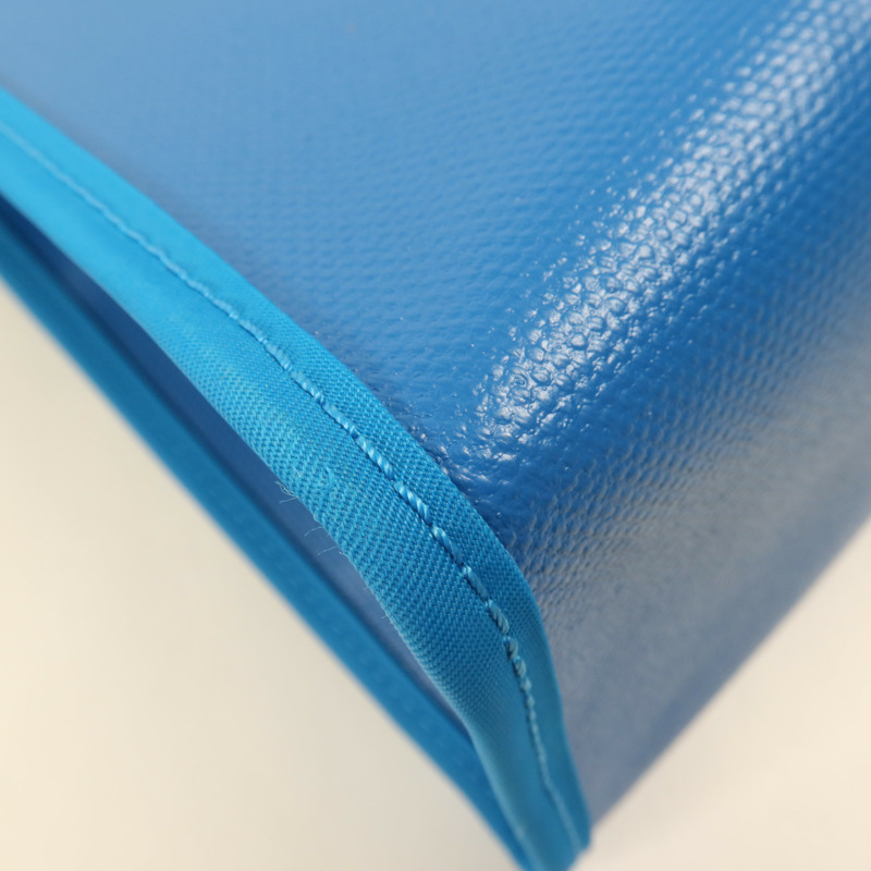 HERMES 塗層帆布Herbag PM銀扣手挽肩背兩用袋Bleu Izmir-10