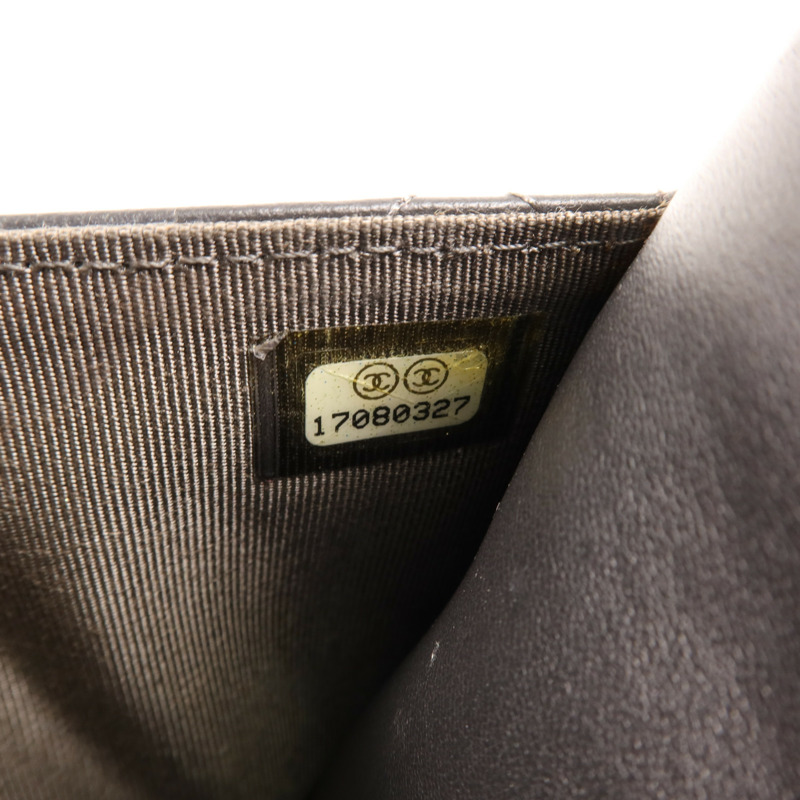 CHANEL 羊皮皮革WOC Wallet On Chain銀扣鏈帶肩背袋-12