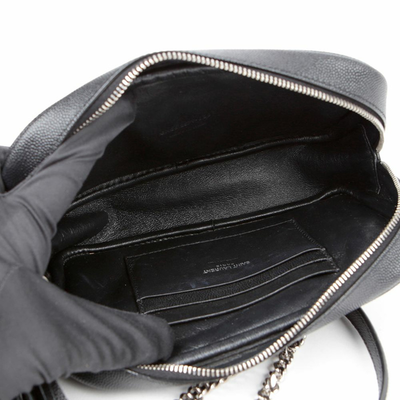 SAINT LAURENT Lumi 迷你鏈條單肩斜背包 612579-7