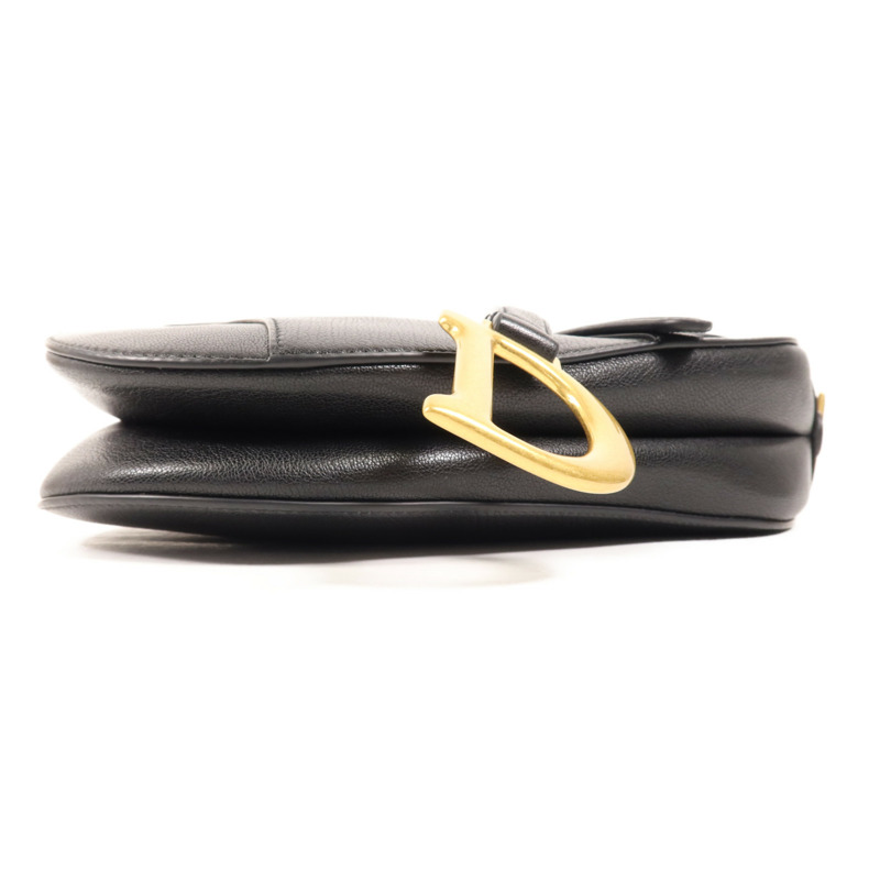 Dior 牛皮皮革Saddle Bag金扣手挽肩背兩用袋-3
