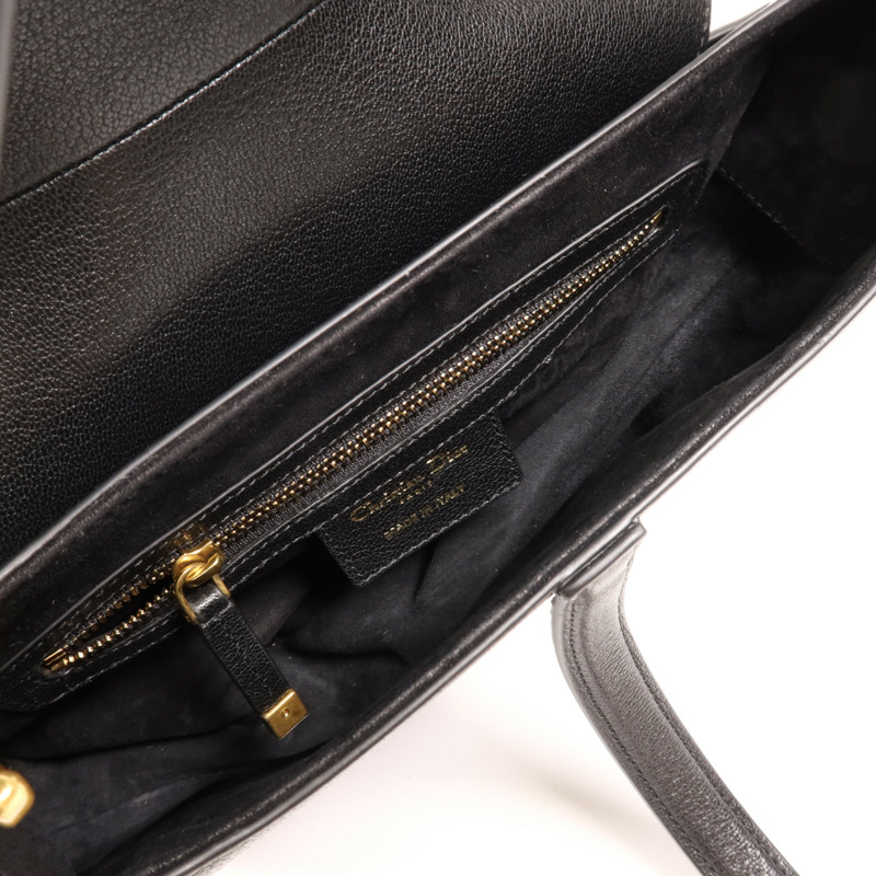 Dior 牛皮皮革Saddle Bag金扣手挽肩背兩用袋-9