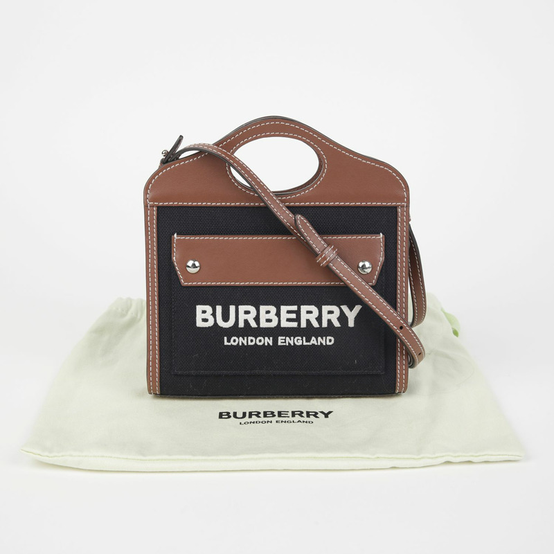 BURBERRY 口袋微型托特單肩包 8055187-0