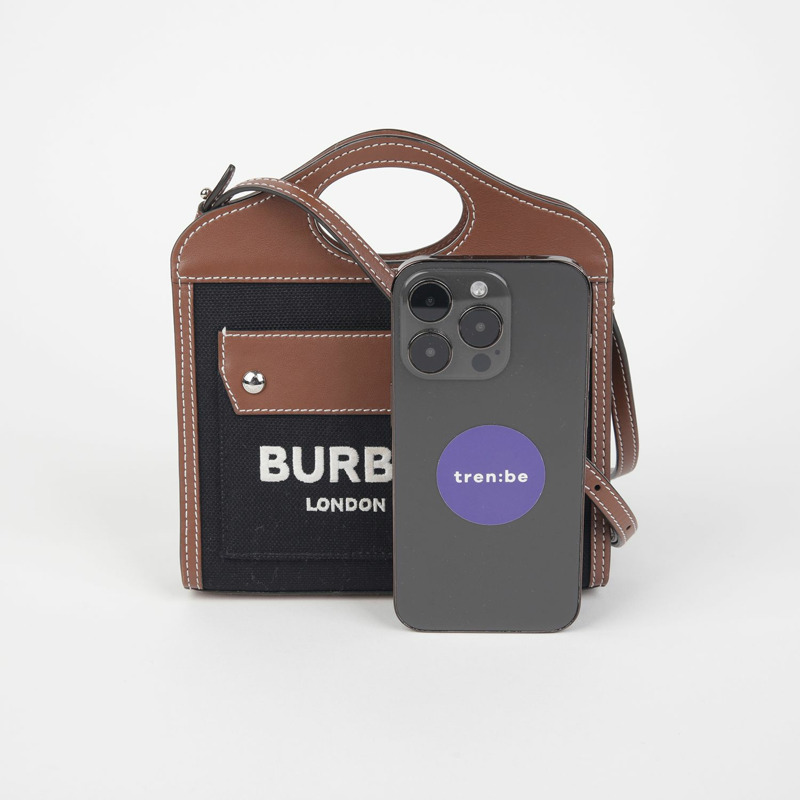 BURBERRY 口袋微型托特單肩包 8055187-7