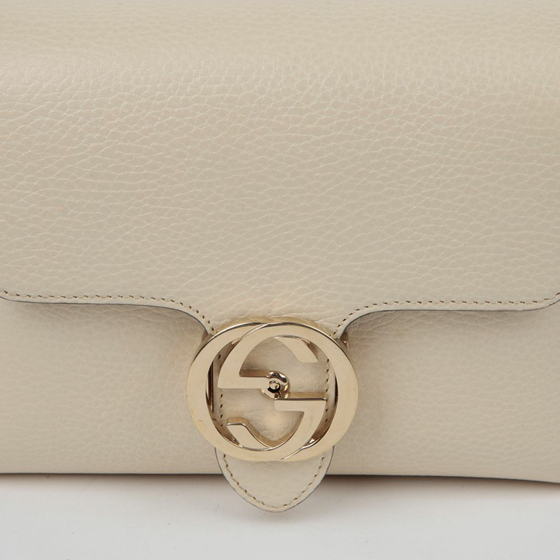 【包稅】GUCCI 互扣鏈條單肩斜背包 607720-2