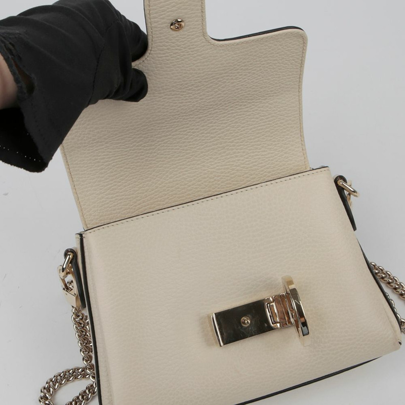 【包稅】GUCCI 互扣鏈條單肩斜背包 607720-14