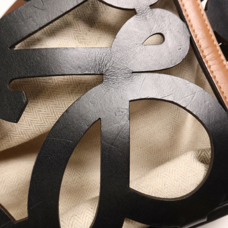 LOEWE 牛皮皮革Anagram Tote肩背袋-16