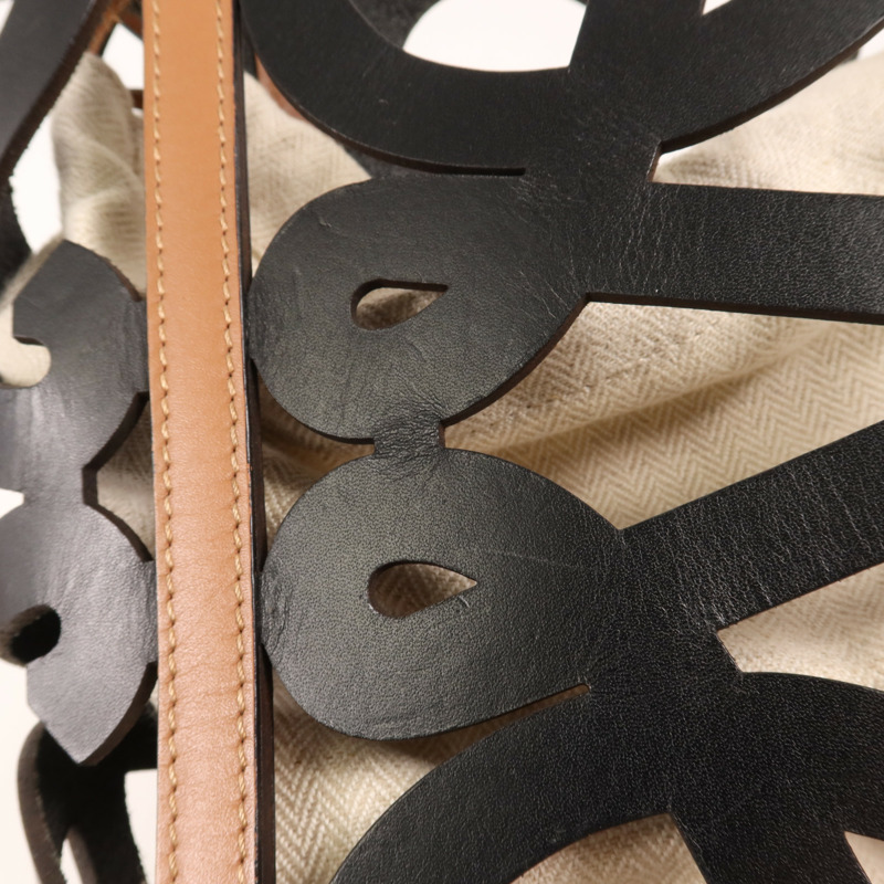 LOEWE 牛皮皮革Anagram Tote肩背袋-18