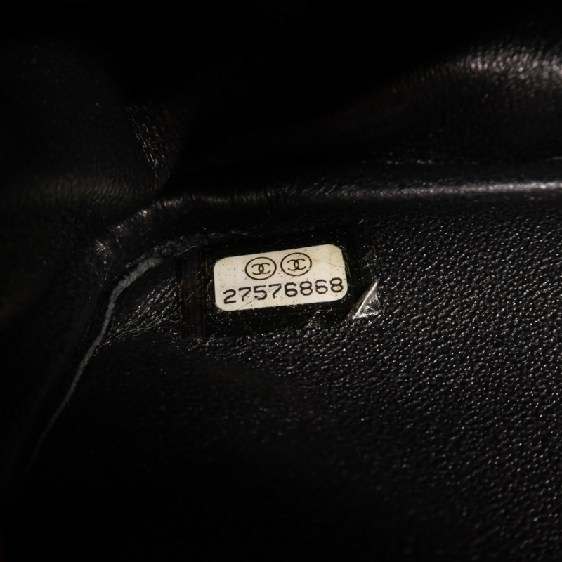 CHANEL 羊皮皮革Chain Shoulder金扣鏈帶肩背袋-11
