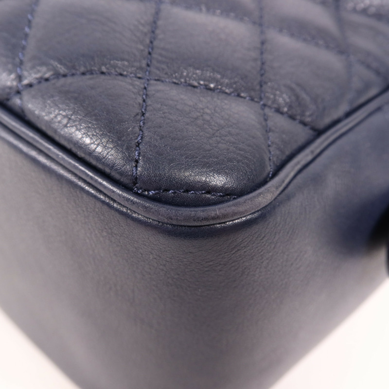 CHANEL 牛皮皮革2 Way Shoulder金扣手挽肩背兩用袋-5