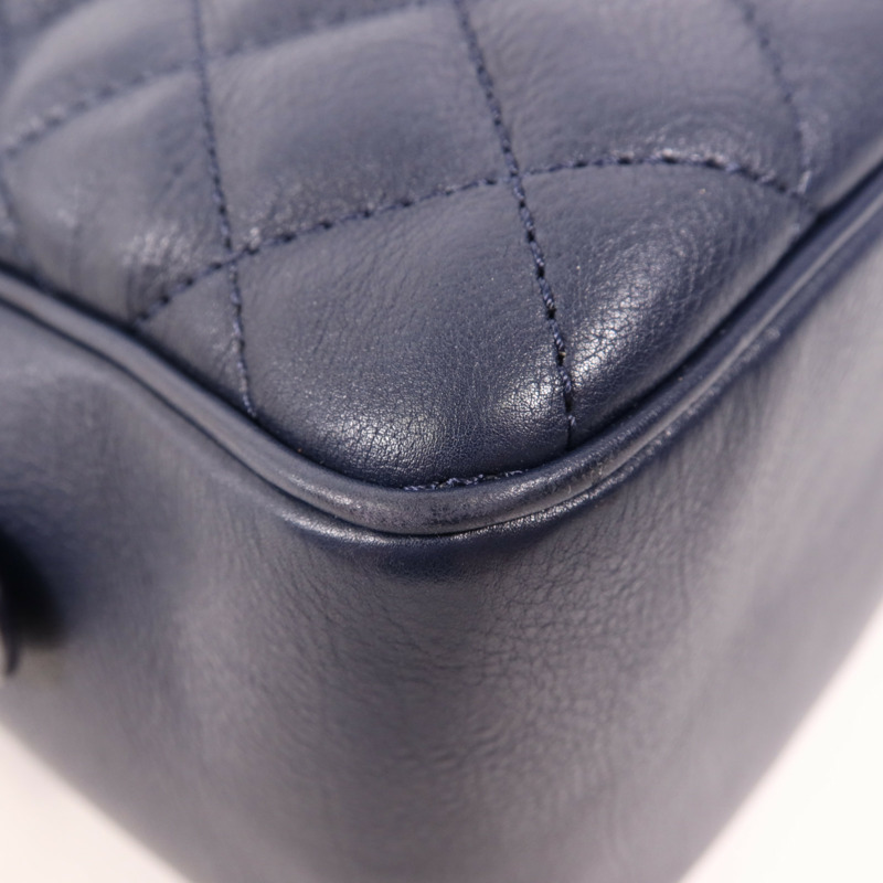 CHANEL 牛皮皮革2 Way Shoulder金扣手挽肩背兩用袋-6