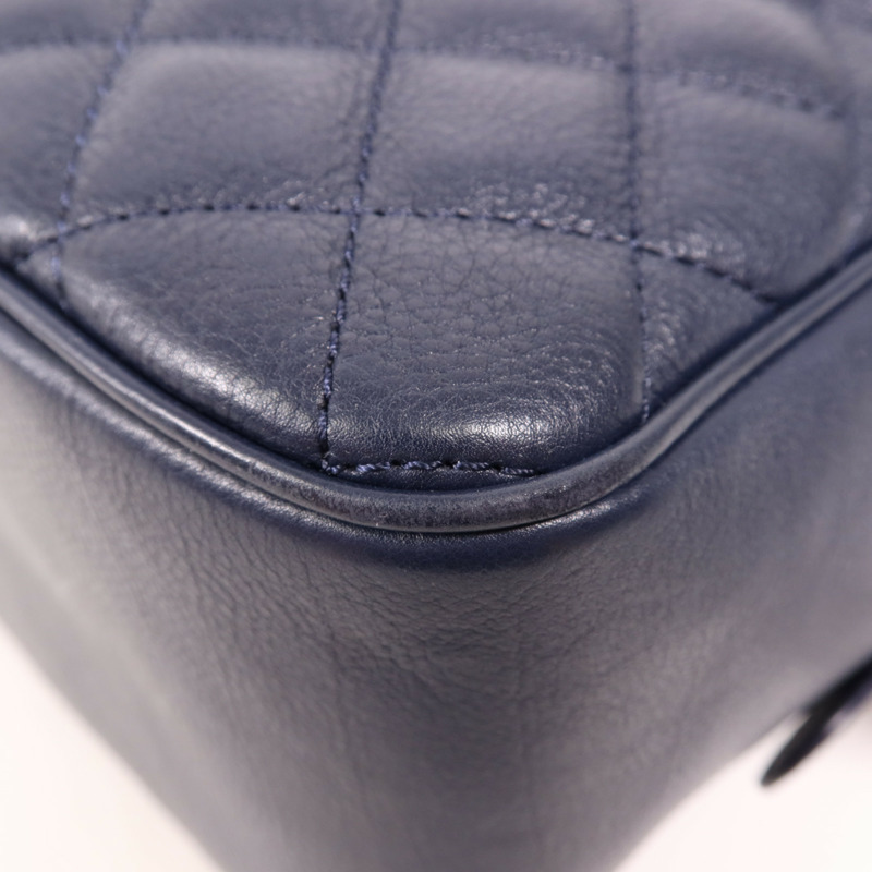 CHANEL 牛皮皮革2 Way Shoulder金扣手挽肩背兩用袋-7