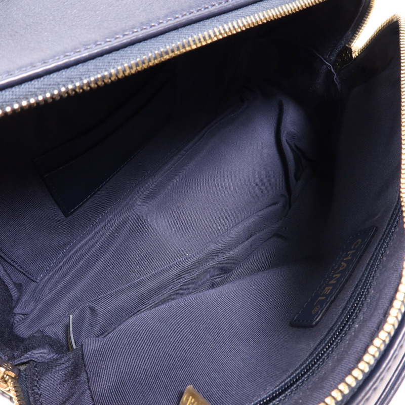 CHANEL 牛皮皮革2 Way Shoulder金扣手挽肩背兩用袋-9