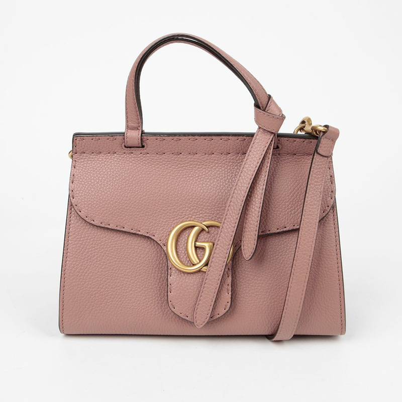 GUCCI 442622 GG Marmont 迷你頂部提把托特單肩包-1