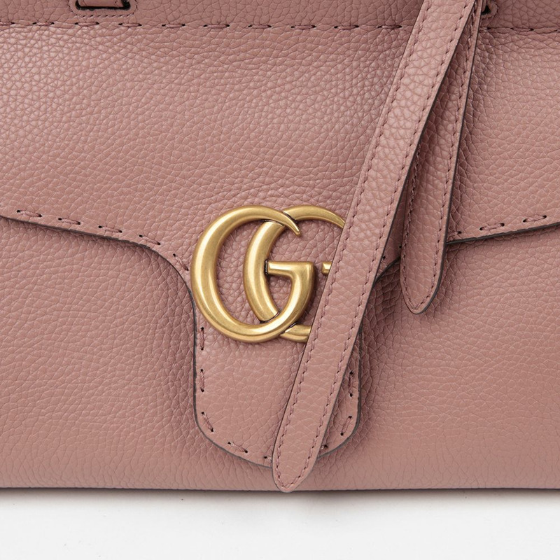 GUCCI 442622 GG Marmont 迷你頂部提把托特單肩包-2