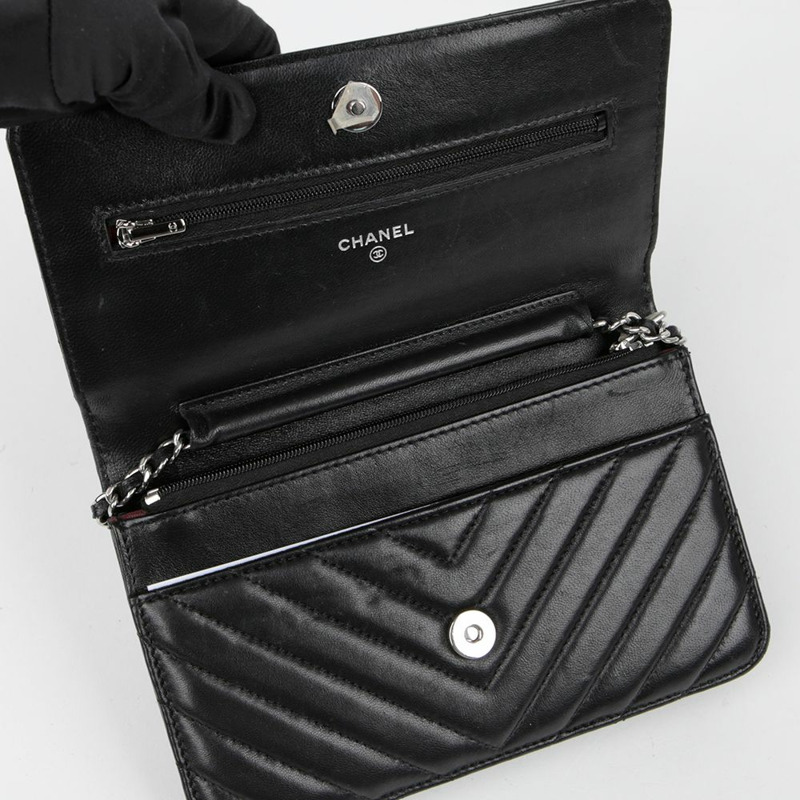 CHANEL Chevron 經典 WOC 斜背包 AP0250-9