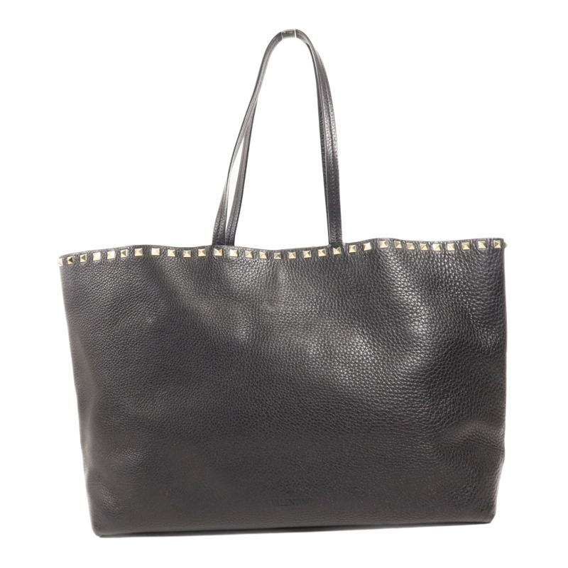 Valentino 牛皮皮革Tote Bag金扣肩背袋-1