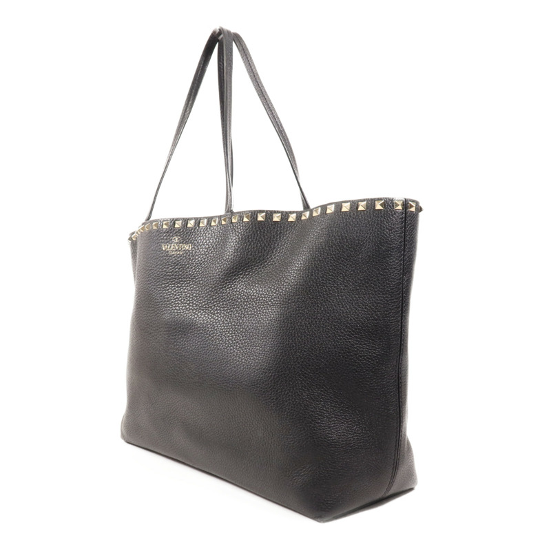 Valentino 牛皮皮革Tote Bag金扣肩背袋-2
