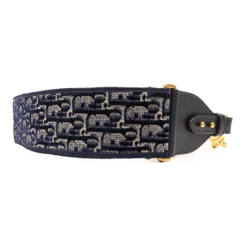 Dior 帆布Shoulder Strap金扣肩背帶-5