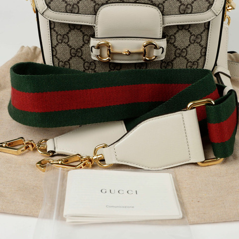 GUCCI Horsebit 1955 迷你肩斜背包 658574