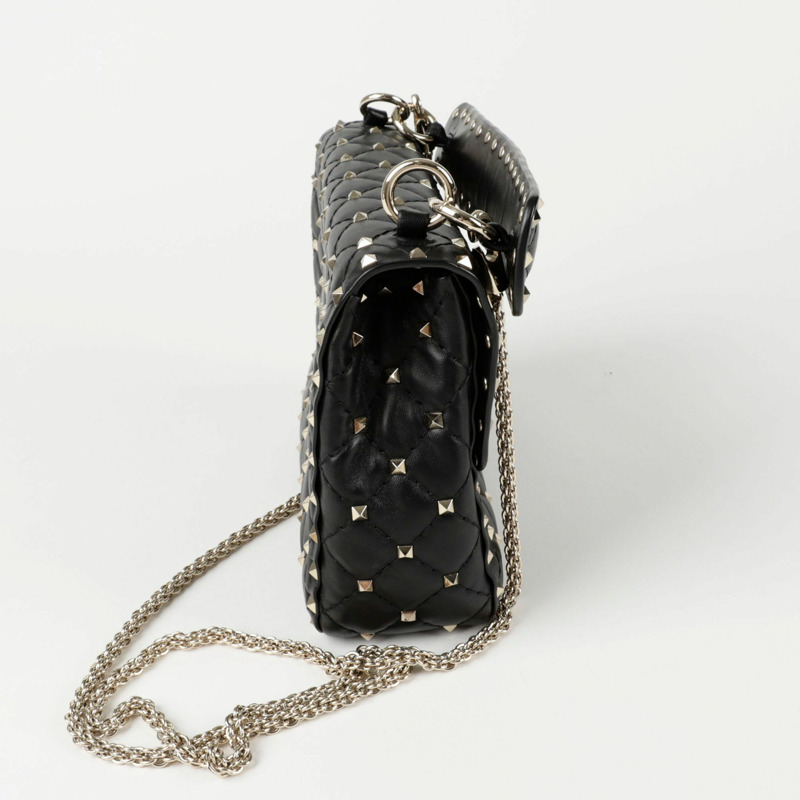 VALENTINO 1B0122 Lockstart Spike 中單肩斜背包-4