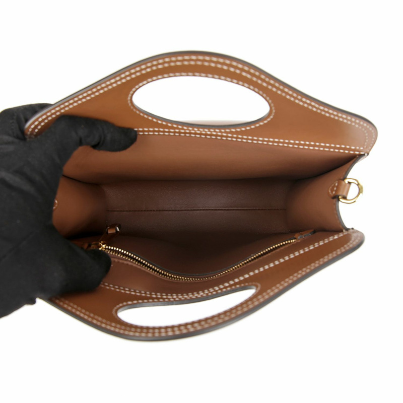 BURBERRY 明線口袋手提包肩背包 8014776-5