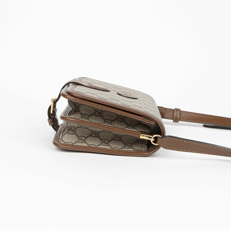 GUCCI 互扣式 G 迷你斜背包 671620-4