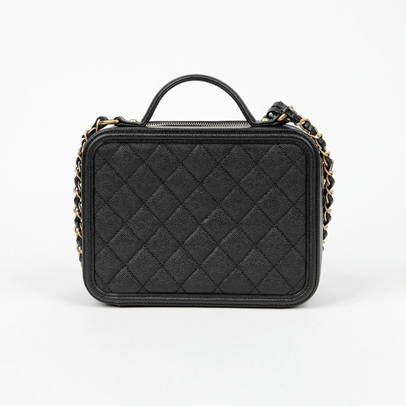 CHANEL Caviar Cosmetic 中型托特單肩包 A93343-3