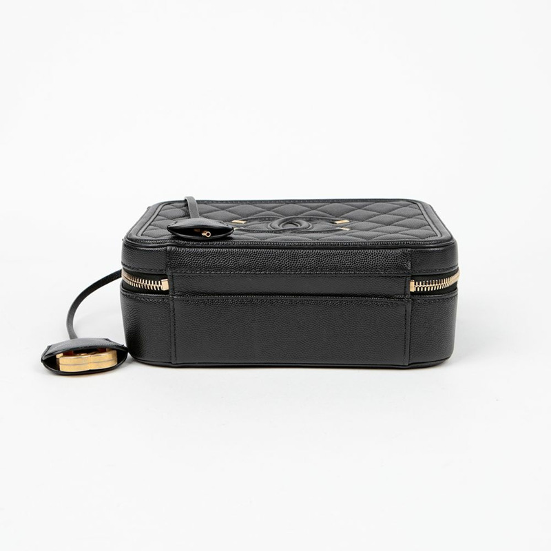 CHANEL Caviar Cosmetic 中型托特單肩包 A93343-6