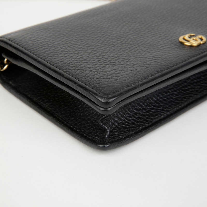 GUCCI 497985 GG Marmont 鏈條皮夾斜背包-6