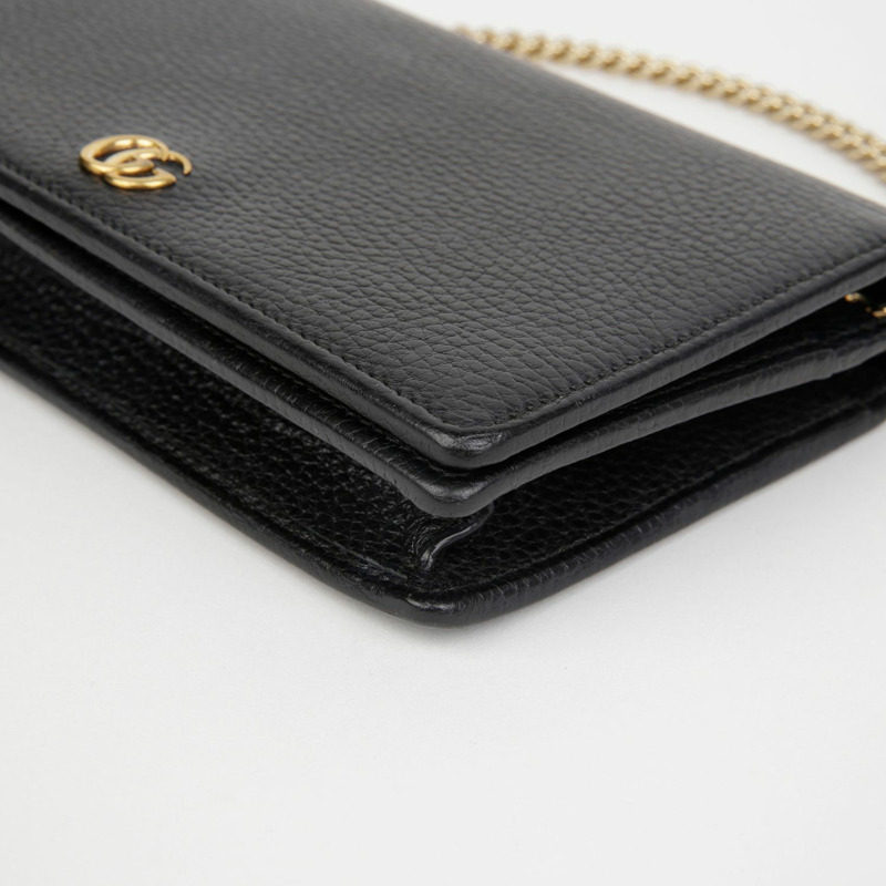 GUCCI 497985 GG Marmont 鏈條皮夾斜背包-7