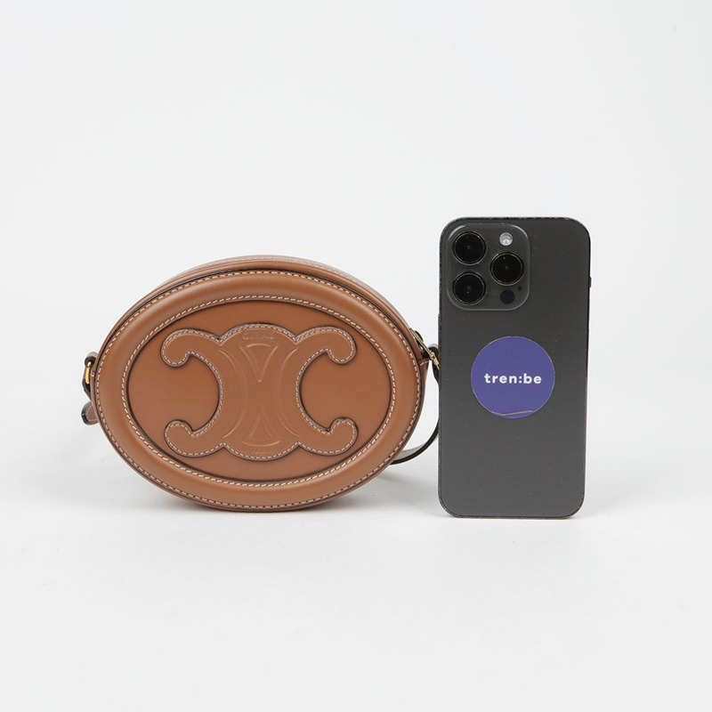 【包稅】CELINE 10I703DPQ Triopee 橢圓形脈動單肩斜背包-6