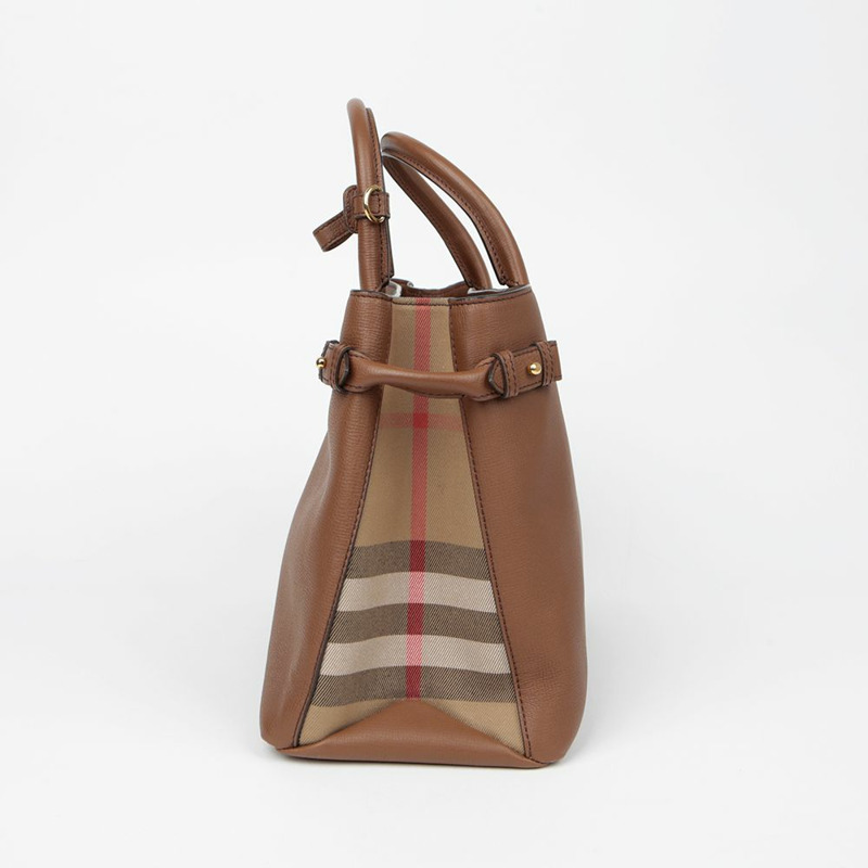 BURBERRY House Check Banner 中型托特單肩包 4023695-5