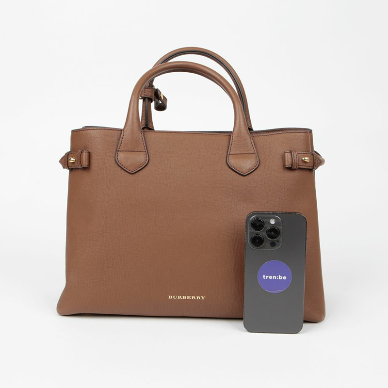 BURBERRY House Check Banner 中型托特單肩包 4023695-9