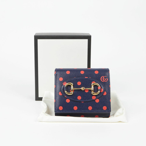 GUCCI Horsebit 1955 波點錢包 621891