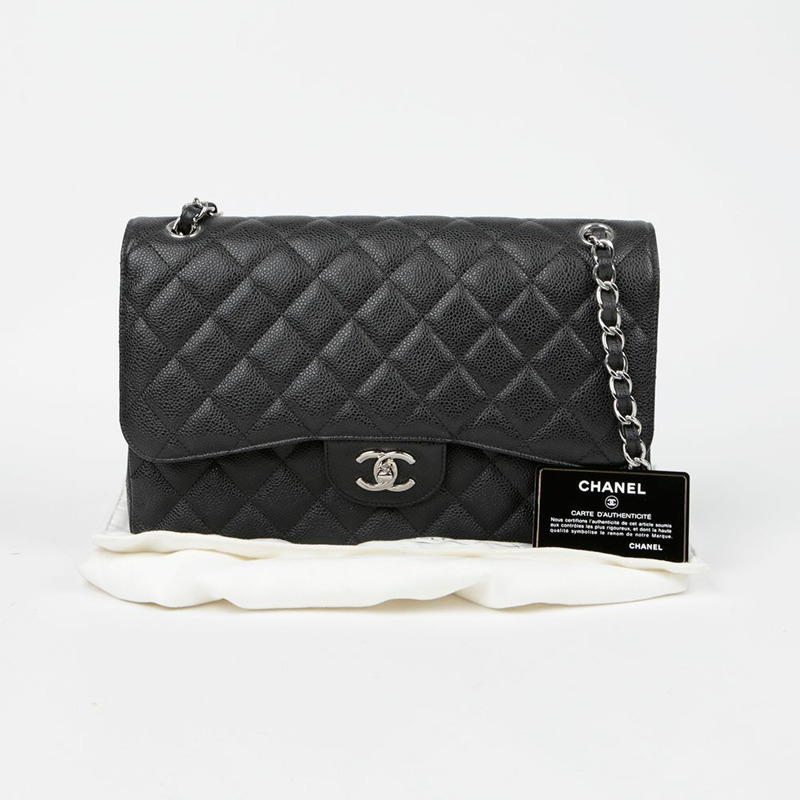 CHANEL A58600 Caviar 經典大翻蓋肩斜背包-0