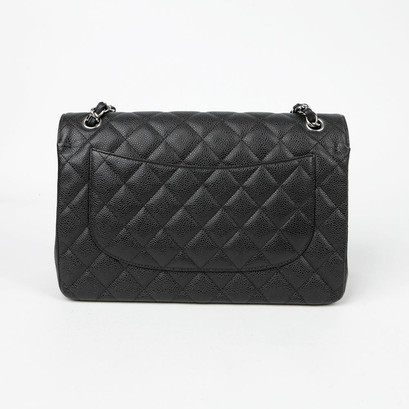 CHANEL A58600 Caviar 經典大翻蓋肩斜背包-3