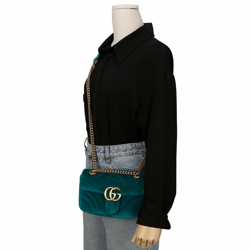 GUCCI GG Marmont 迷你肩斜背包 446744-12