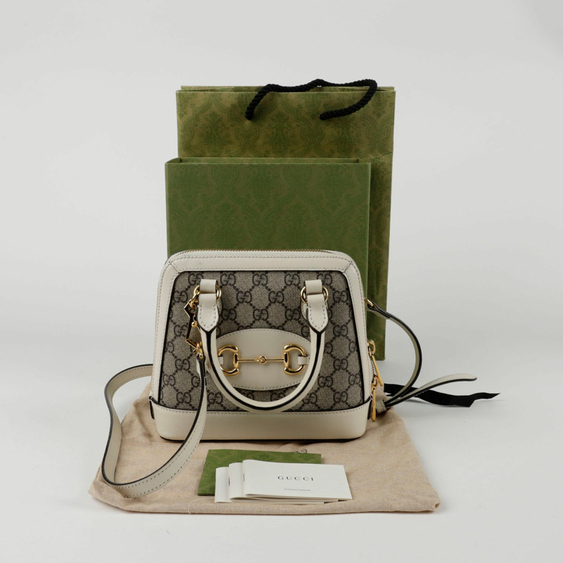 GUCCI Horsebit 1955 迷你頂部提把托特單肩包 640716-0