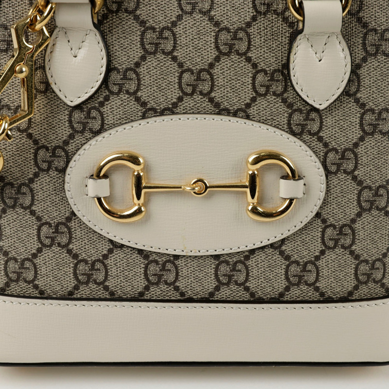 GUCCI Horsebit 1955 迷你頂部提把托特單肩包 640716-2