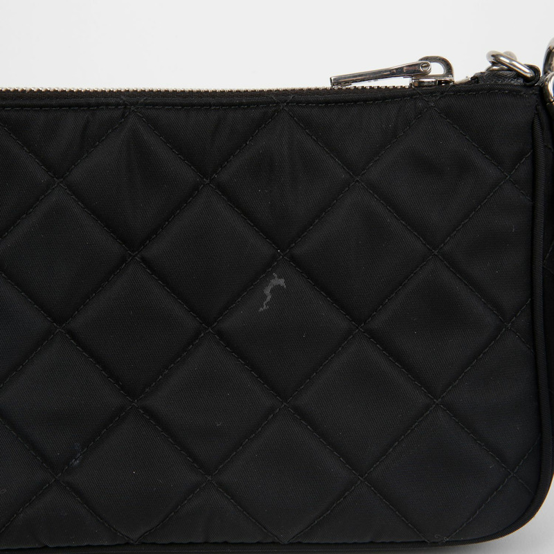 PRADA 絎縫鏈條單肩斜背包 1BH026-3