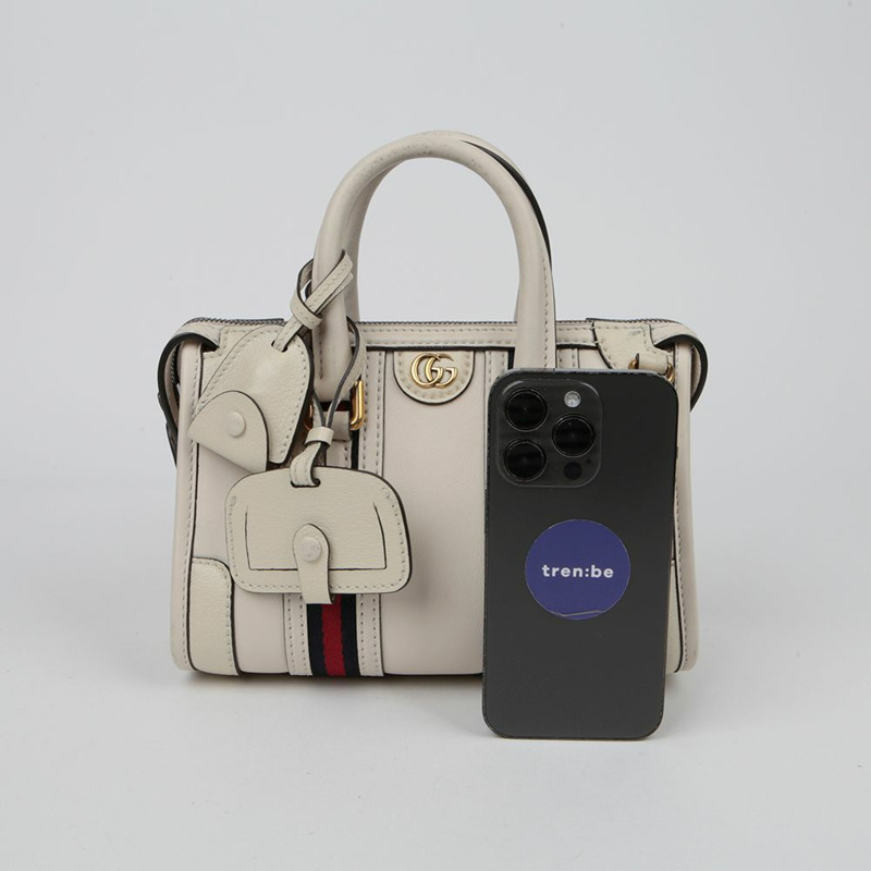 GUCCI Ophidia Web 迷你頂部提把托特單肩包 715771-13