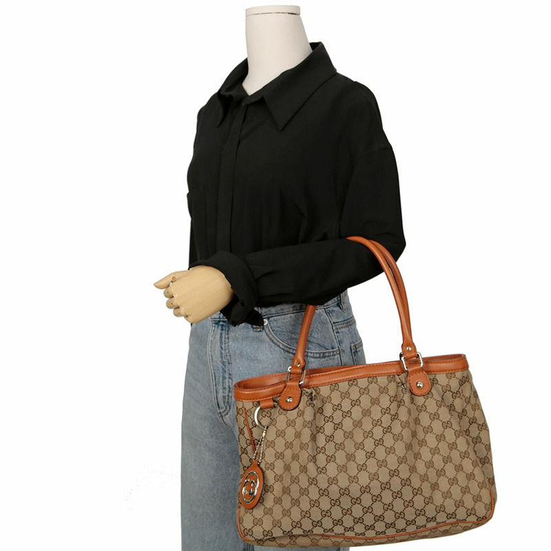 GUCCI 296835 GG提花托特單肩包-12