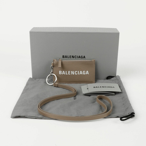BALENCIAGA BB 掛繩鑰匙扣卡片盒 594548