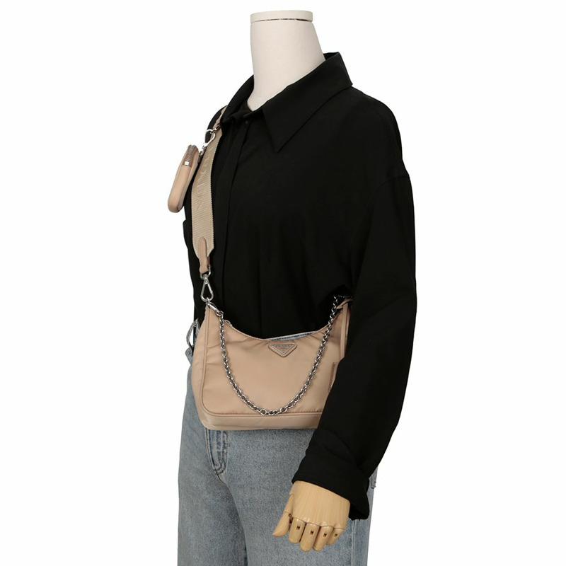 PRADA 1BH204 Reedition 多款 Hobo 單肩斜背包-12