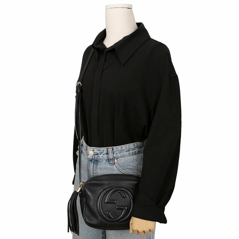 GUCCI Soho Disco 流蘇單肩斜背包 308364-10
