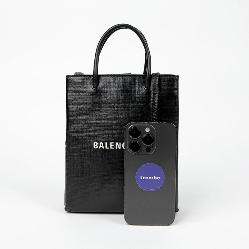 BALENCIAGA 購物手機支架手提單肩包 693805-10